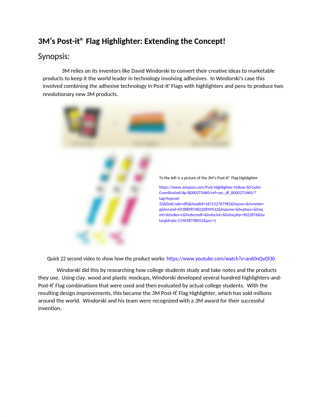 3M Post-it Flag Highlighter - Case 2 - Assignment 4 out of 5.docx_dpdajc7l8th_page1