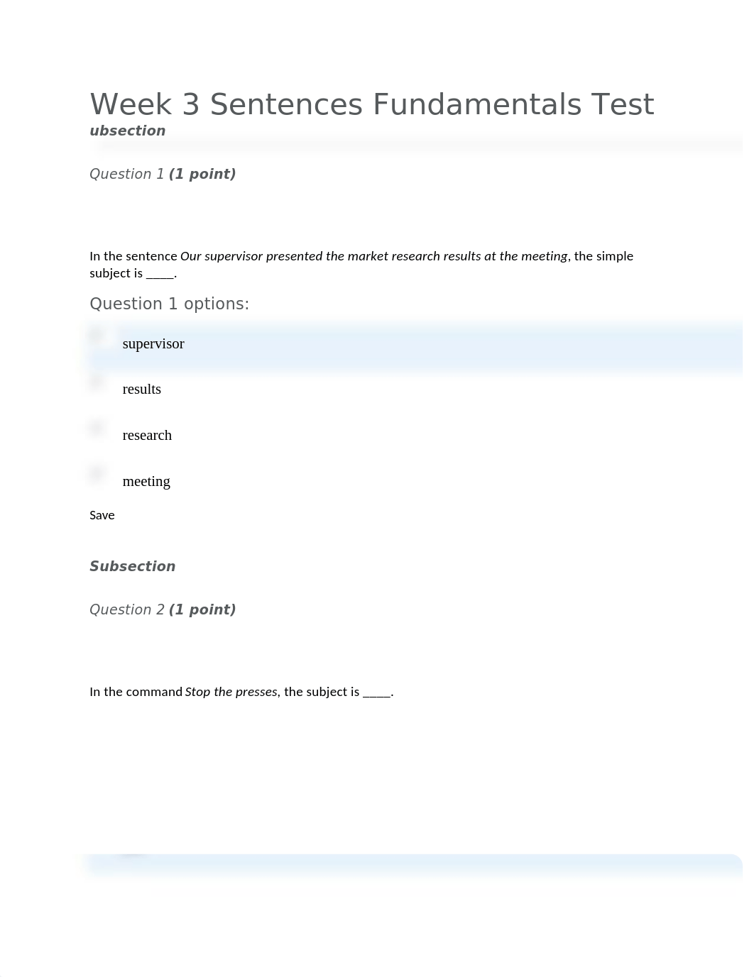 Week 3 Sentences Fundamentals Test.docx_dpdcji90zn0_page1