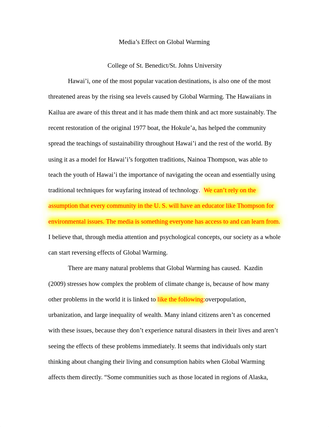 Media Effects on Global Warming Essay_dpdg0zx62ck_page1