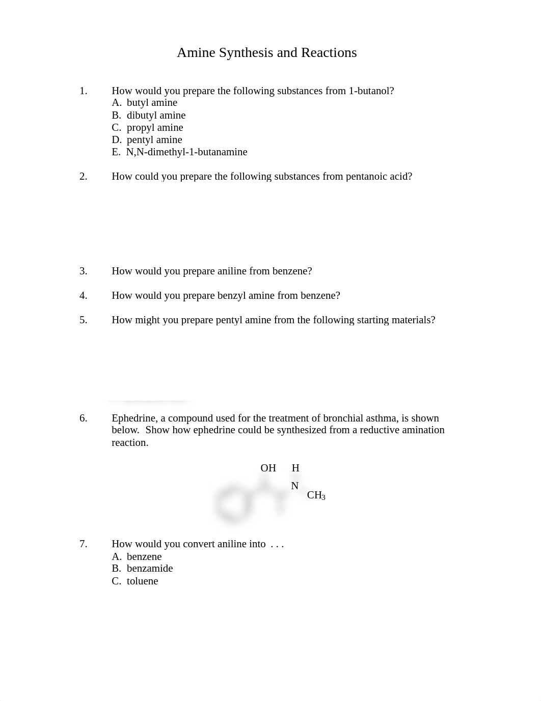 Problem Set 5 - Amine synthesis.pdf_dpdizkabtjw_page1