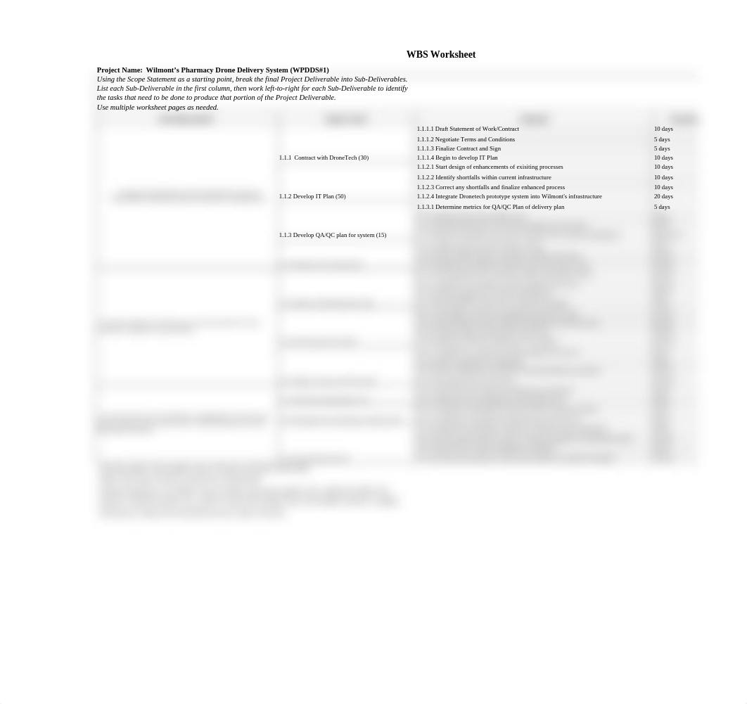 Wilmont's Pharmacy Drone Delivery System (WPDDS#1) - WBS Worksheet.xlsx_dpdl6wr6udf_page1