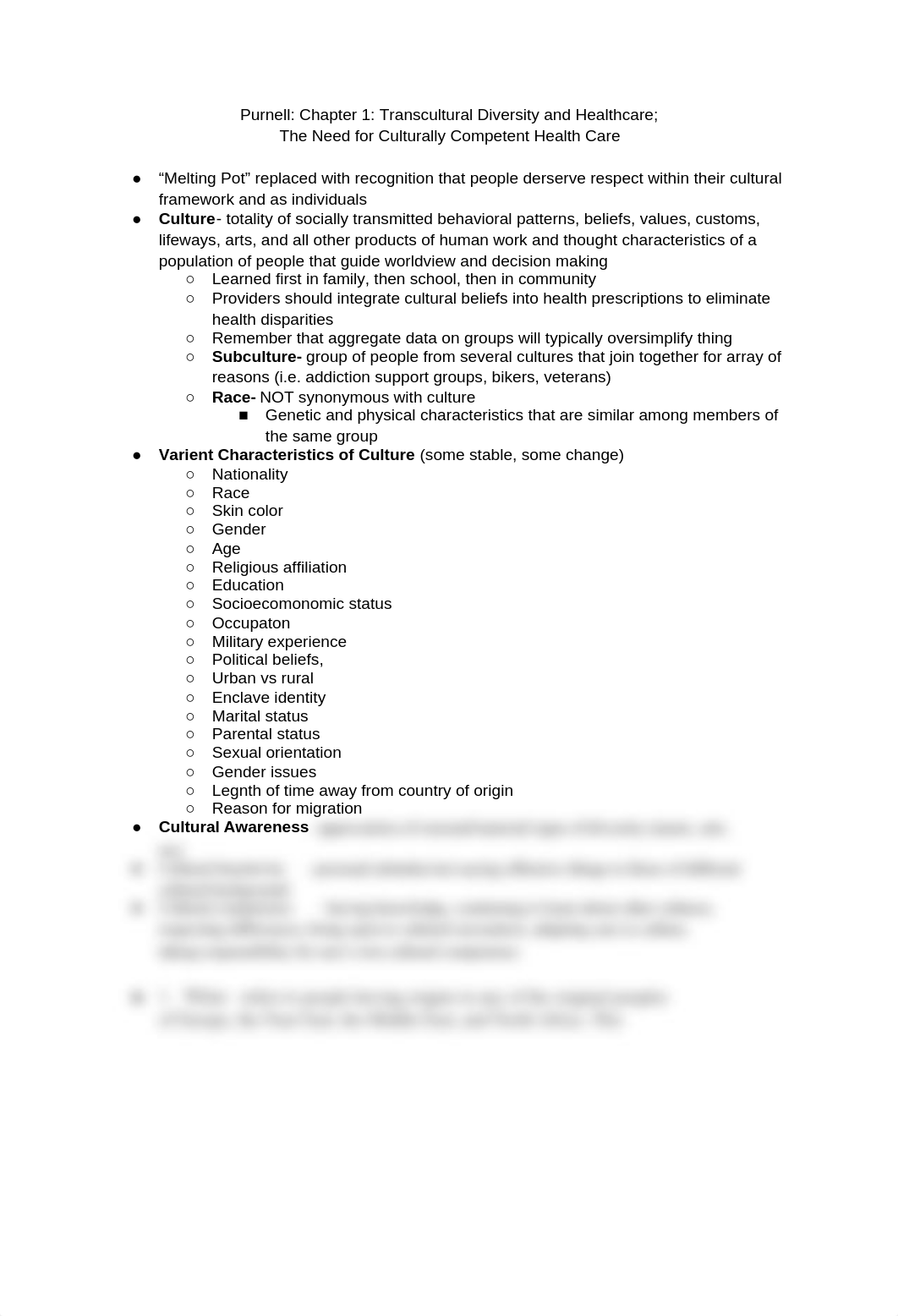 Purnell: Chapter 1: Transcultural Diversity and Healthcare;.docx_dpdqtblbeqy_page1