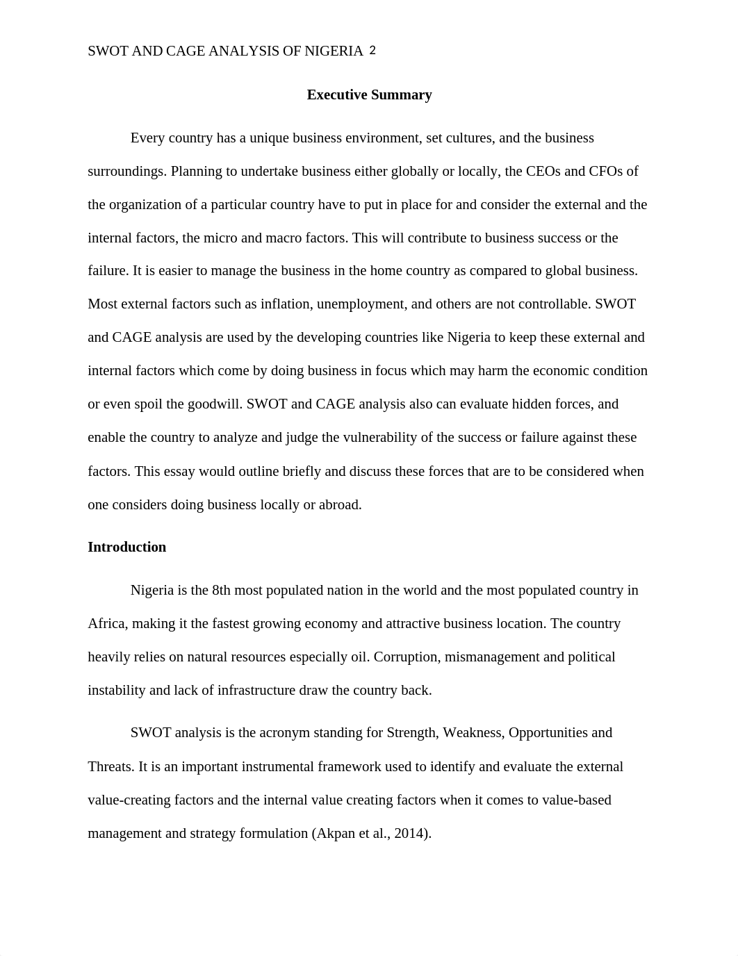 SWOT and CAGE Analysis of Nigeria.docx_dpdv08jdhwx_page2