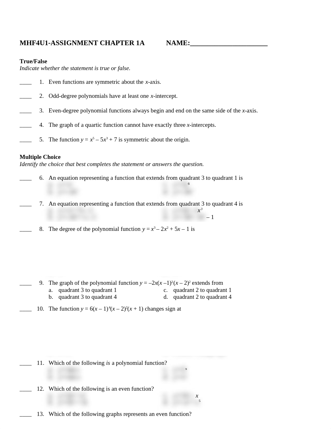 MHF4U1-ASSIGNMENT CHAPTER 1 A_dpdvti34ben_page1