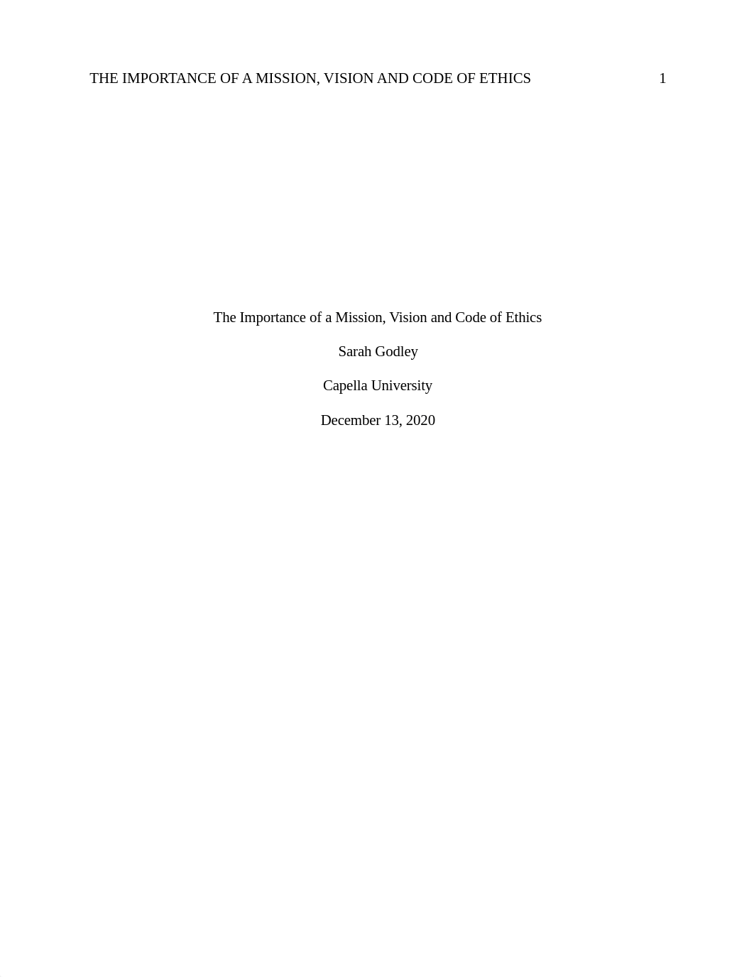 Imporatance of Mission Vision and Code of Ethics In The Workplace Week 4.pdf_dpdzekmlyy0_page1