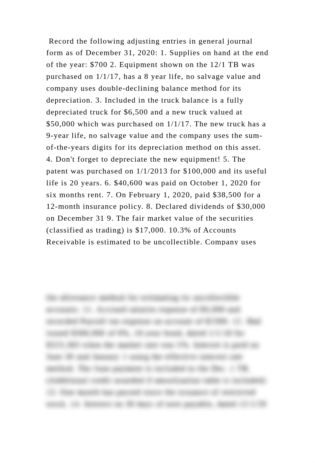 Record the following adjusting entries in general journal form as of .docx_dpe1wbb5d40_page2