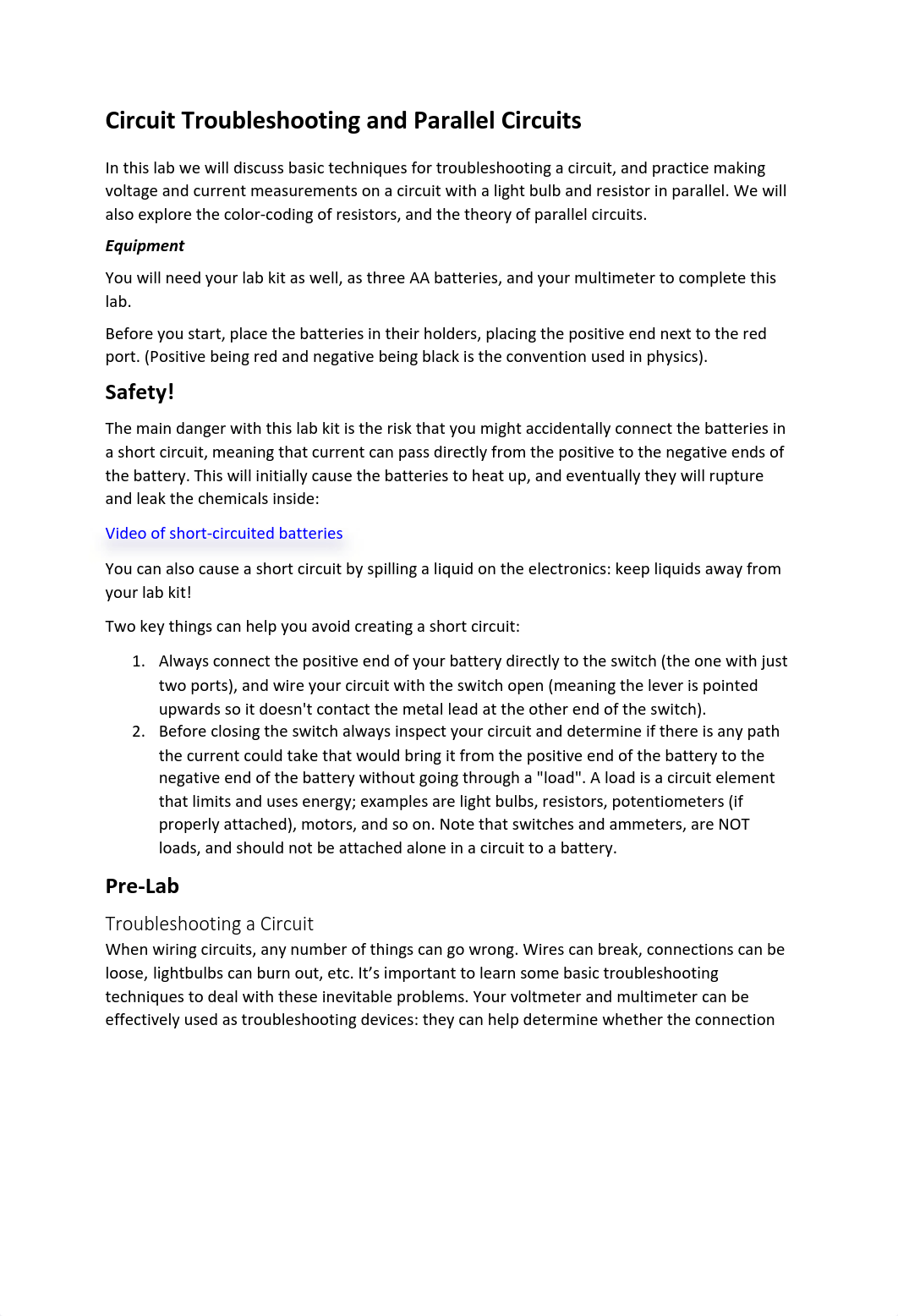 Circuit Troubleshooting and parallel circuits.pdf_dpe99kjwd43_page1