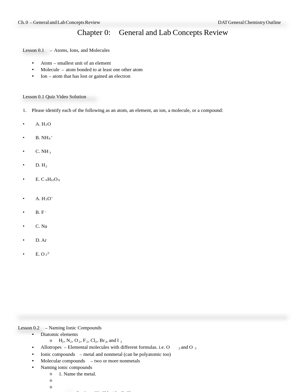 Mike's Videos - General Chemistry Lesson Outline.pdf_dpecagkvq8l_page1