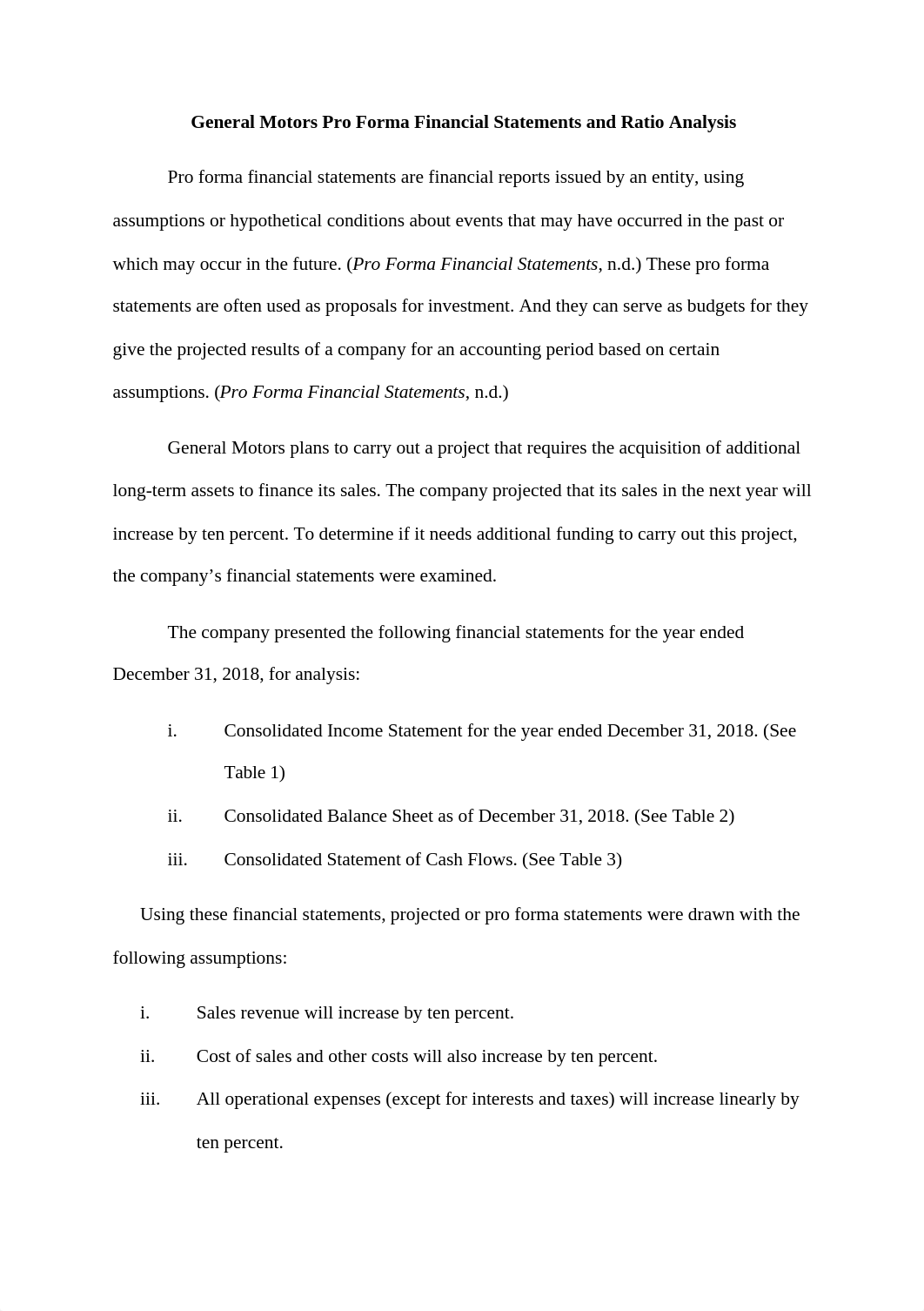 FIN 6060 Module 5 - Milestone 2 - GM Pro Forma Statements.docx_dpei1gcbb9o_page2