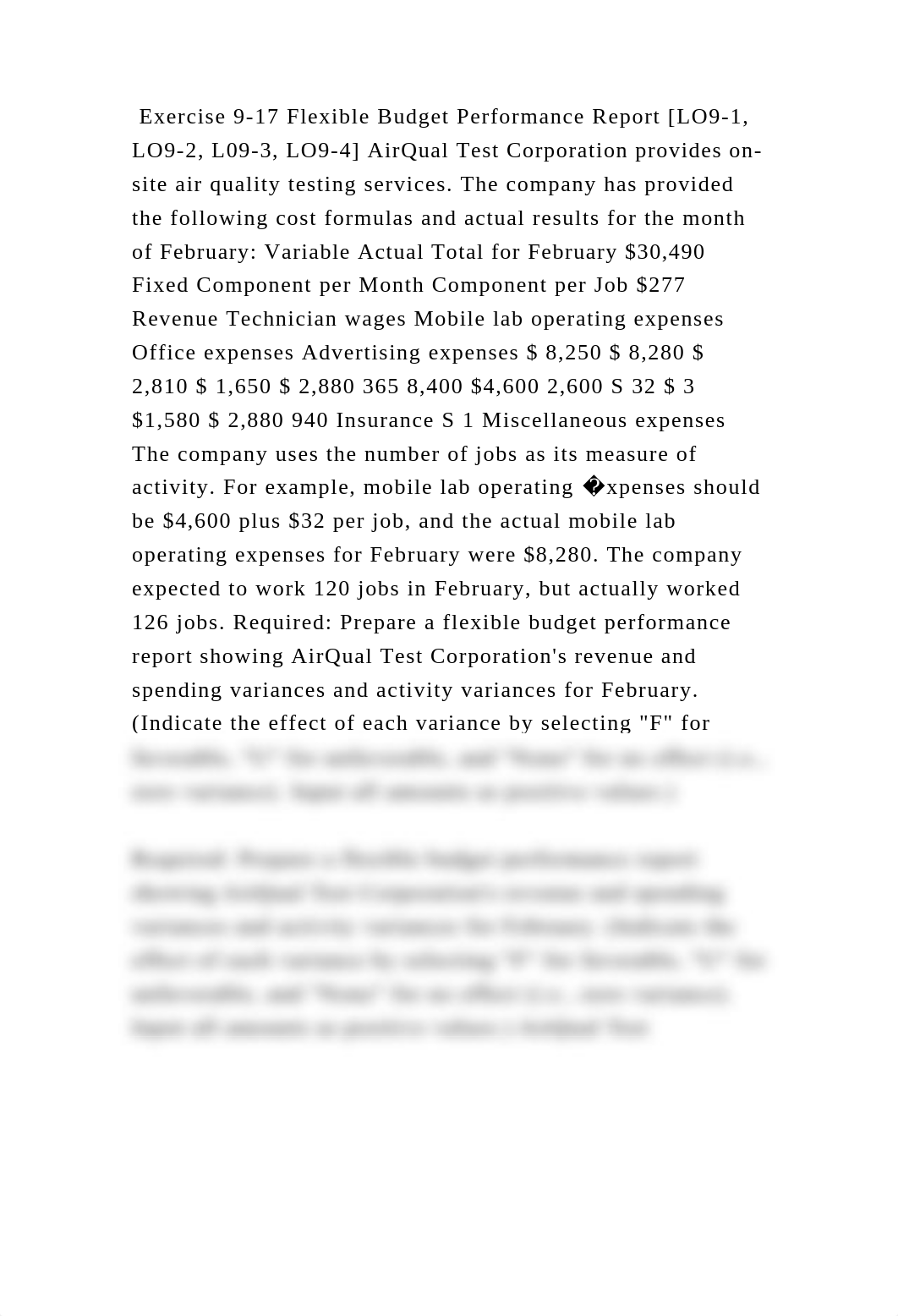 Exercise 9-17 Flexible Budget Performance Report [LO9-1, LO9-2, L09-3.docx_dpeivoyok20_page2
