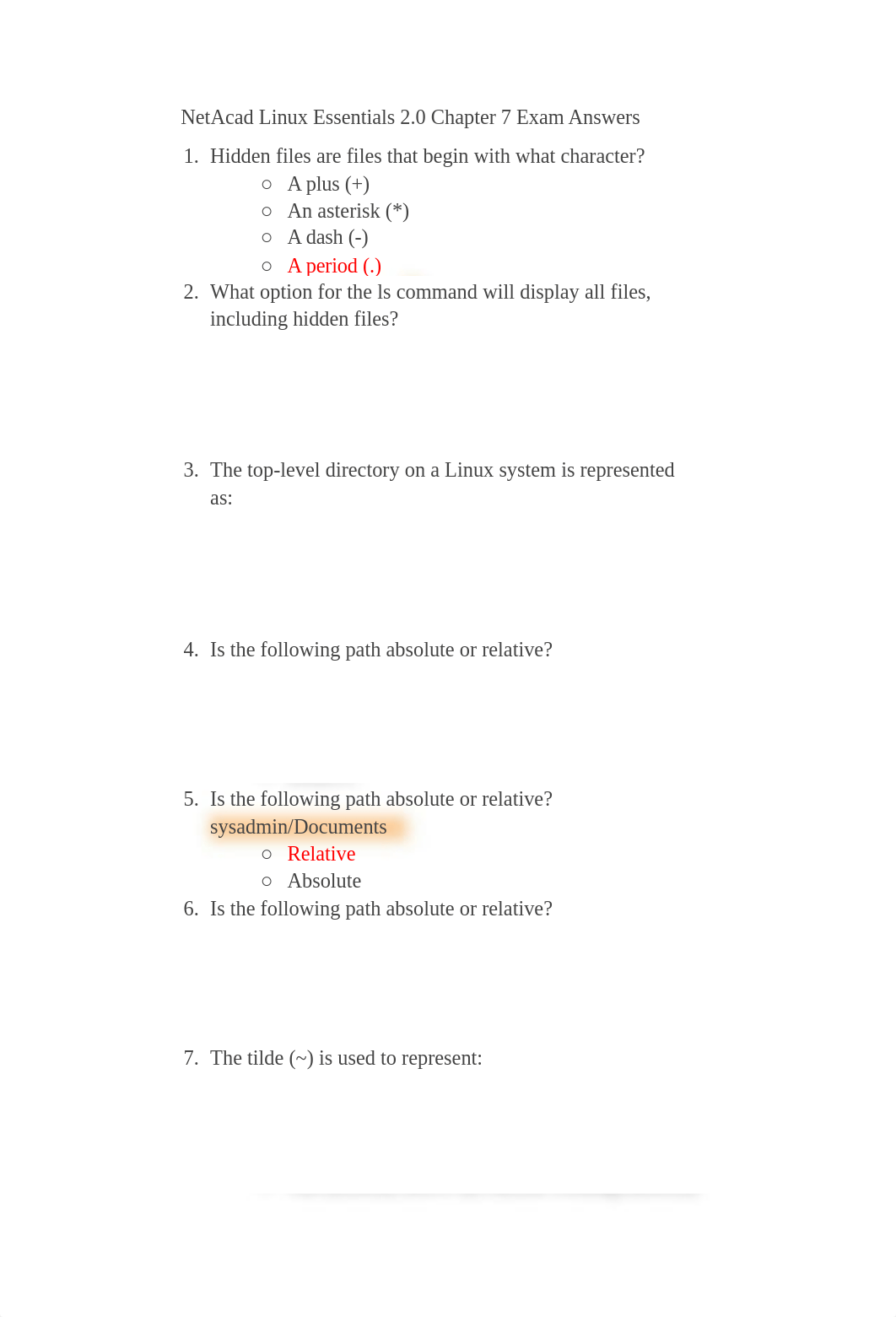 NetAcad Linux Essentials 2.0 Chapter 7 Exam Answers.pdf_dpeo828u6jt_page1