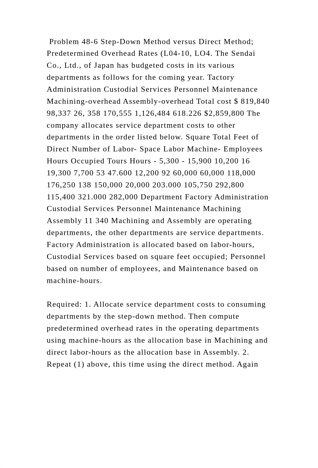 Problem 48-6 Step-Down Method versus Direct Method; Predetermined Ove.docx_dpezywnojjc_page2