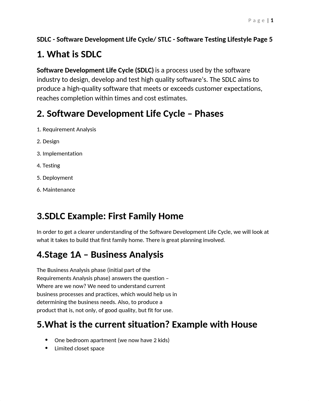 SDLC - Software Development Life Cycle. STLC - Software Testing Lifestyle.docx_dpf3elrzw2b_page1