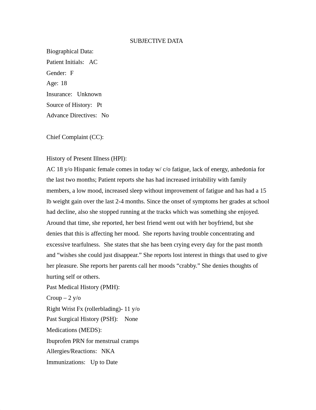 AC IHuman Week 6 SOAP copy.doc_dpf5jwkam2b_page1