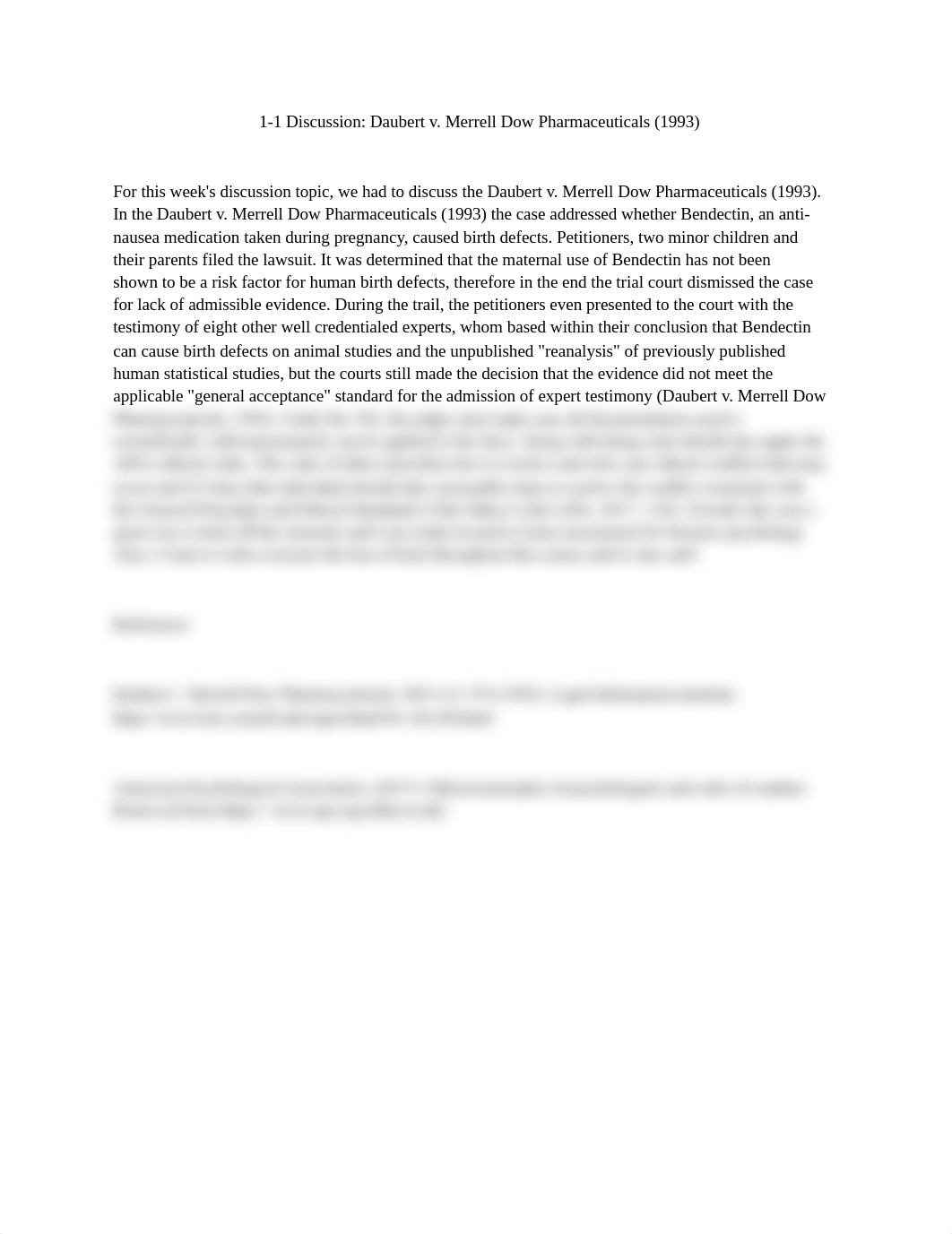 1-1 Discussion Daubert v. Merrell Dow Pharmaceuticals (1993).docx_dpf8ggbsiu2_page1