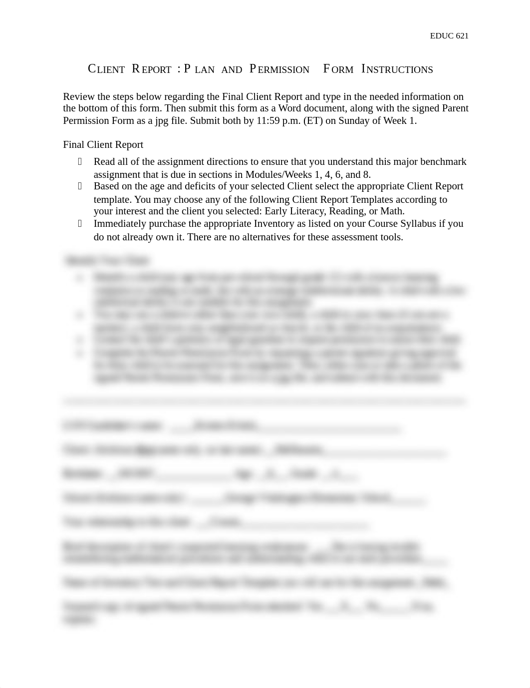 EDUC 621 Client Report Plan & Permission Form Instructions_dpf9x56tpqa_page1