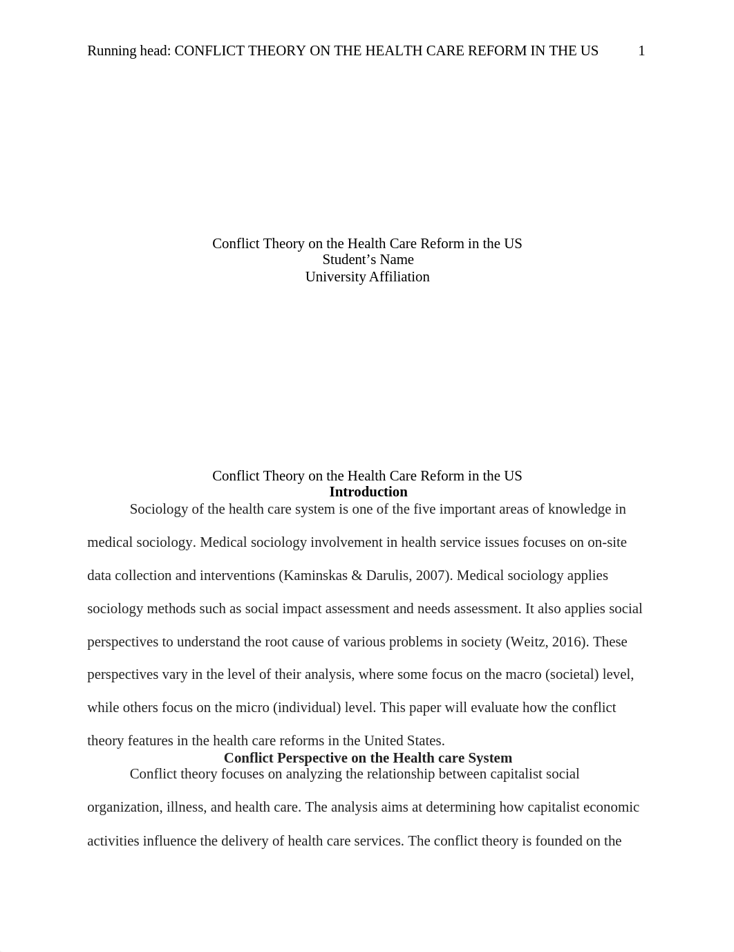 Conflict Theory on Healthcare Reform in the US.docx_dpfa8j1kes4_page1