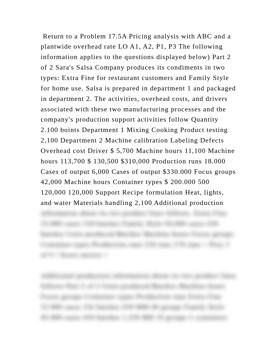 Return to a Problem 17.5A Pricing analysis with ABC and a plantwide o.docx_dpff2ydp0ly_page2