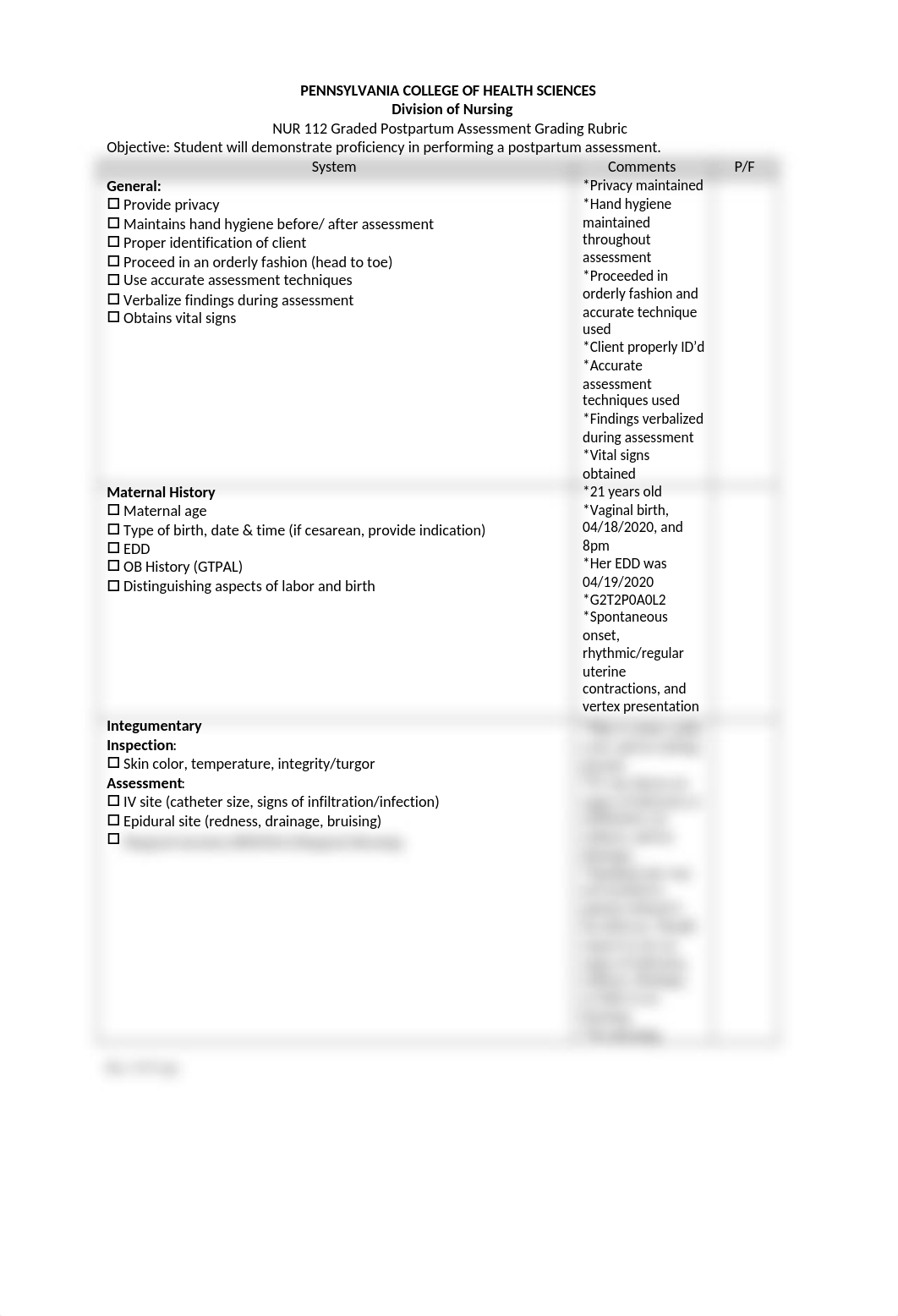 Postpartum Assessment & Written Documentation.docx_dpfyiwyzi92_page1
