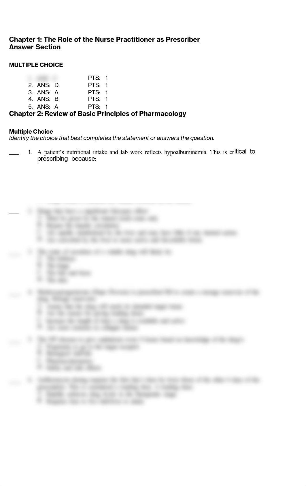 Test Bank for Pharmacotherapeutics  for Nurse Practitioner     Prescribers 3rd Edition by Woo (1) (1_dpg1lyn6hri_page2