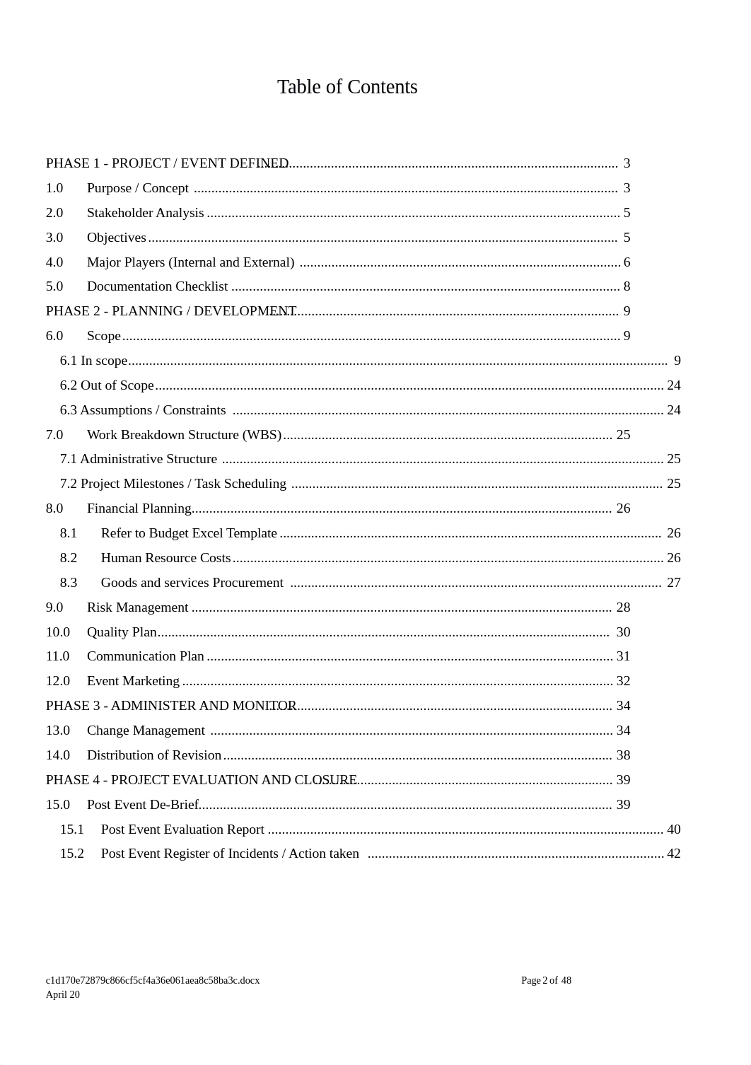 SITXMGT502 Manage Projects- MANAGING AN EVENT - Kirtee Taurah 40661.docx_dpg6h5atp2m_page2