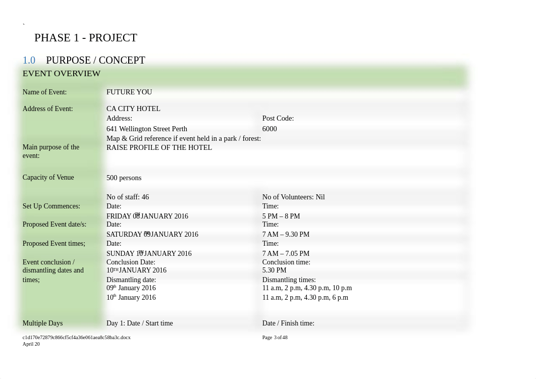 SITXMGT502 Manage Projects- MANAGING AN EVENT - Kirtee Taurah 40661.docx_dpg6h5atp2m_page3