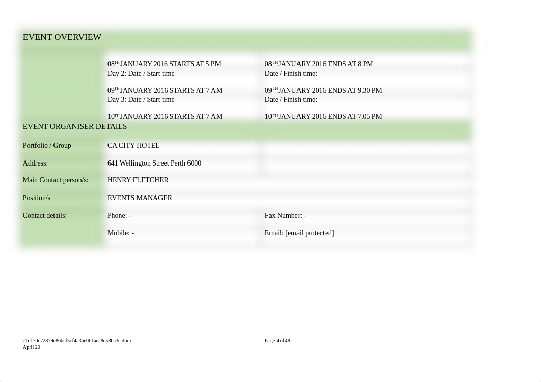 SITXMGT502 Manage Projects- MANAGING AN EVENT - Kirtee Taurah 40661.docx_dpg6h5atp2m_page4