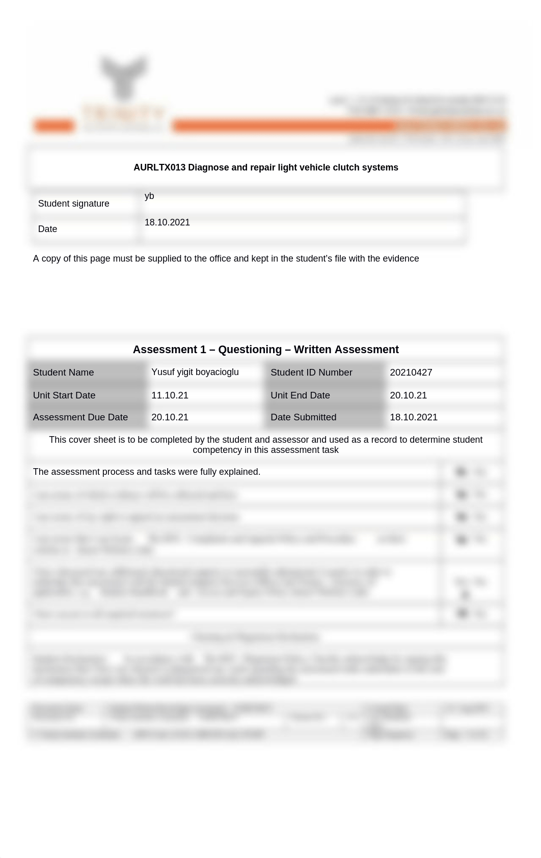 AURLTX013_Assessment 1_Written Knowledge Questions_V2.docx_dpghvwrsgd9_page3