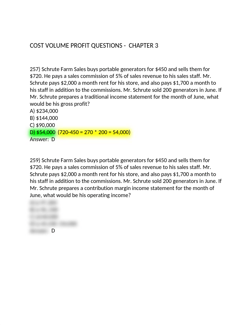 ACCT 333 COST VOLUME PROFIT QUESTIONS - CHAPTER 3.docx_dpgok13c6fe_page1