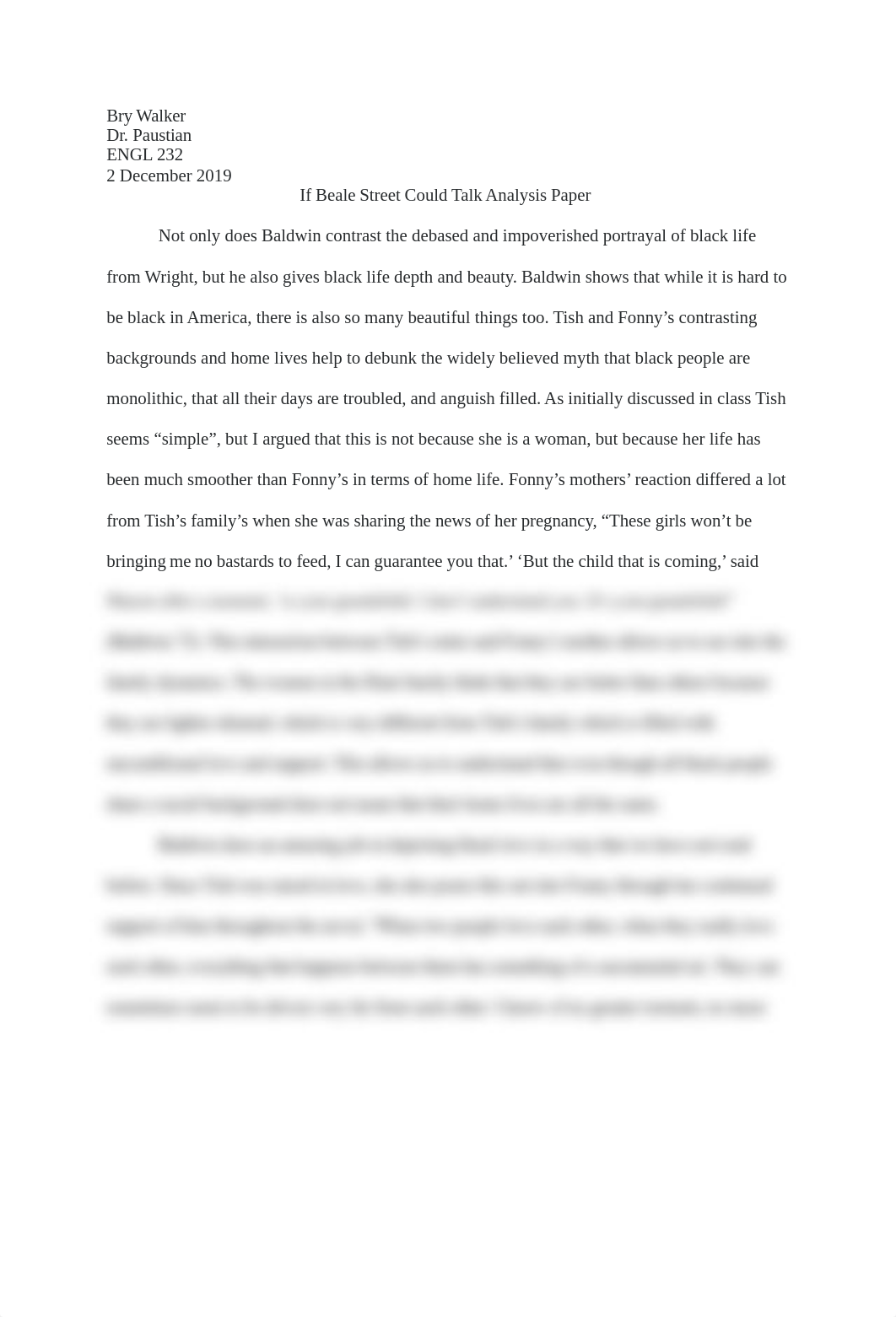 If Beale Street Could Talk Analysis Paper.docx_dpguygxud3q_page1