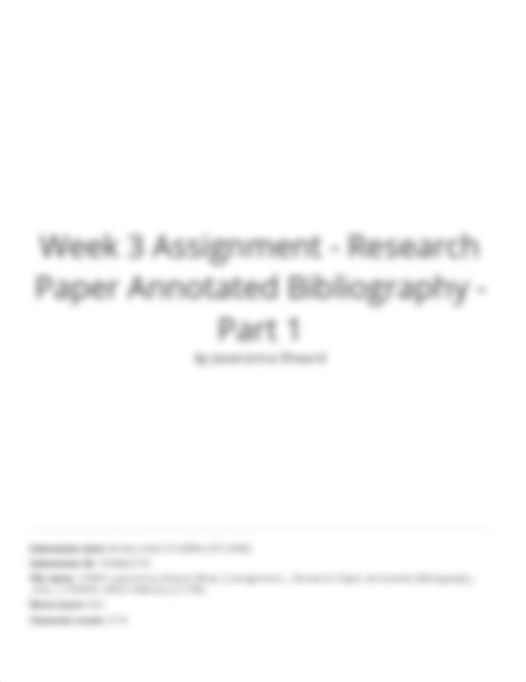 Week 3 Assignment - Research Paper Annotated Bibliography - Part 1.pdf_dphc6zz66pg_page1