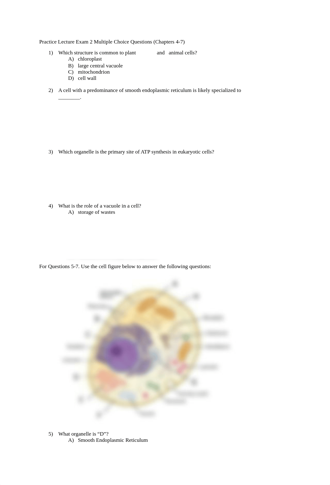 BIO 111 Exam 2 Practice Multiple Choice Questions.docx_dphetae9eit_page1