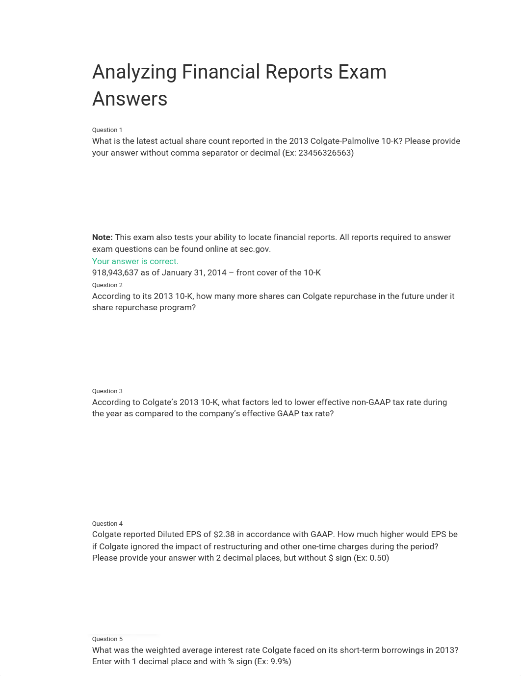 WSP Analyzing Financial Reports Exam Answers.pdf_dphjapleb4t_page1