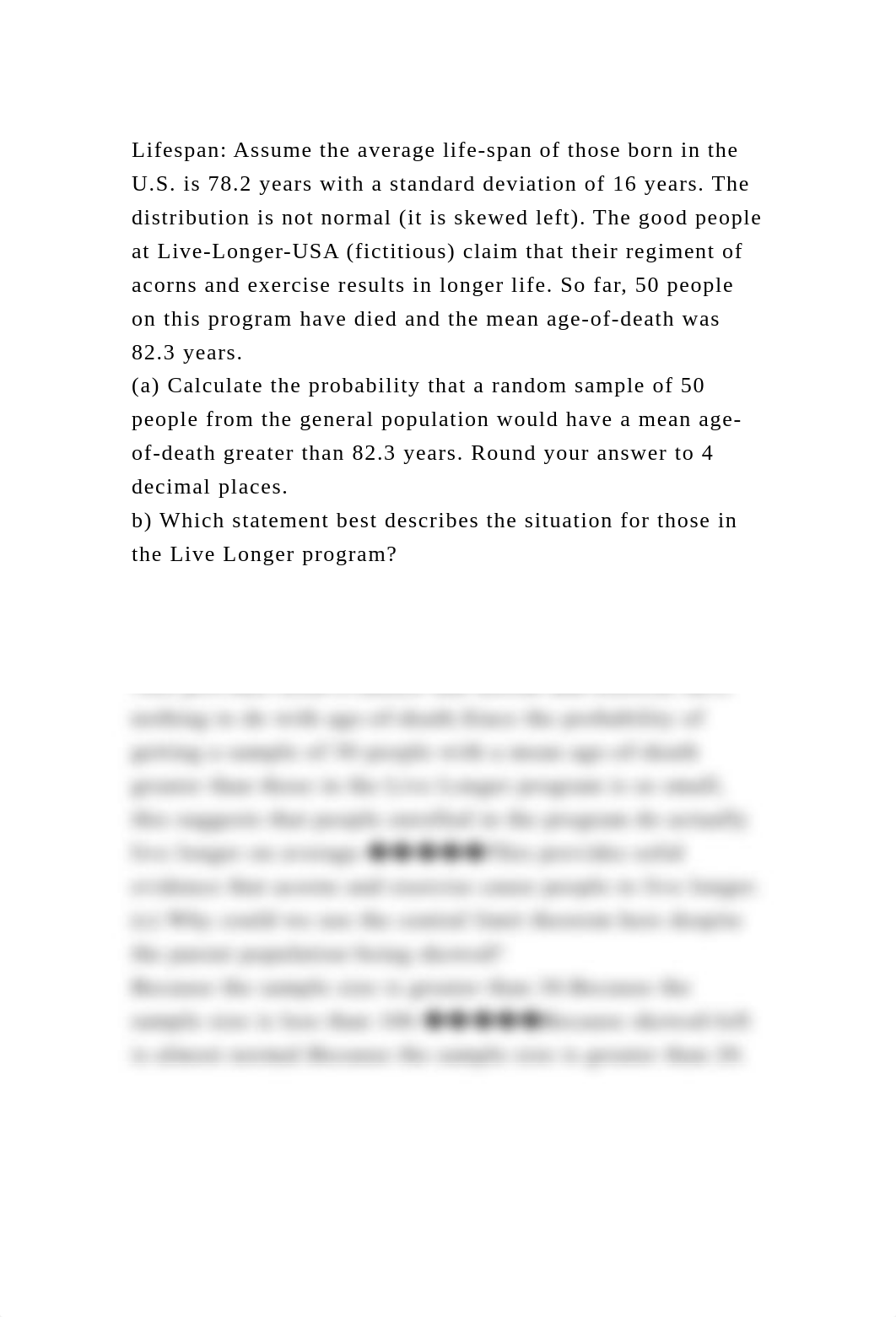 Lifespan Assume the average life-span of those born in the U.S. is .docx_dphmir972um_page2