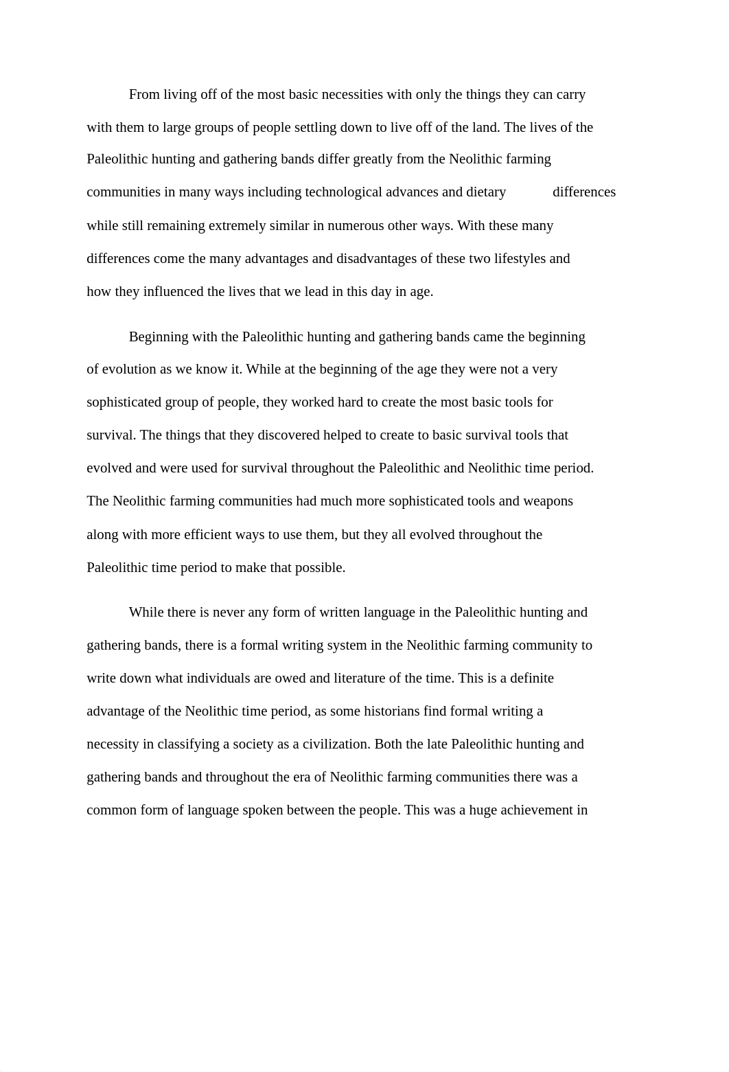 First Midterm - Paleolithic vs. Neolithic_dphvt3q786o_page1