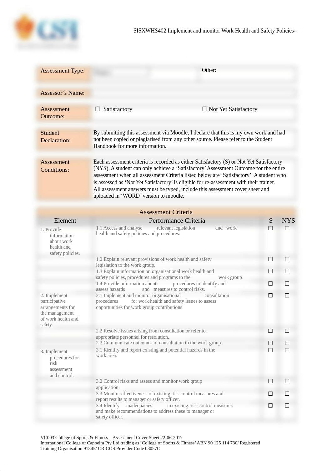 SISXWHS402 - Implement and monitor work health and safety policies.docx_dpi8avaxyi5_page1