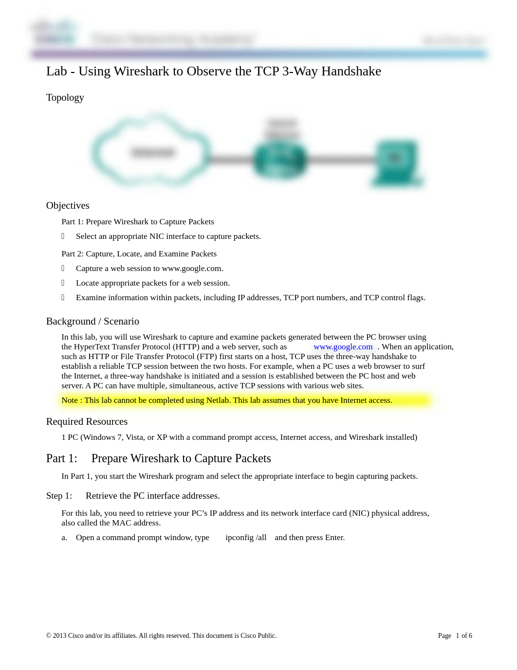 ITN 9.1 Lab - Using Wireshark to Observe the TCP 3-Way Handshake.docx_dpibp00kofn_page1