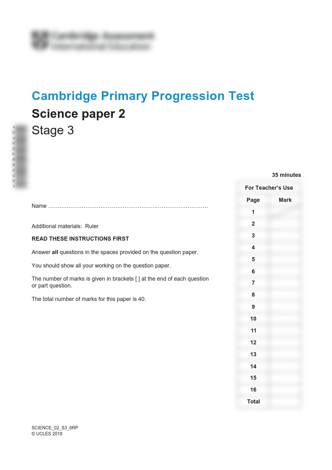 2018 Cambridge Primary Progression Test Science Stage 3 QP Paper 2_tcm142-430092.pdf_dpidxi9utux_page1