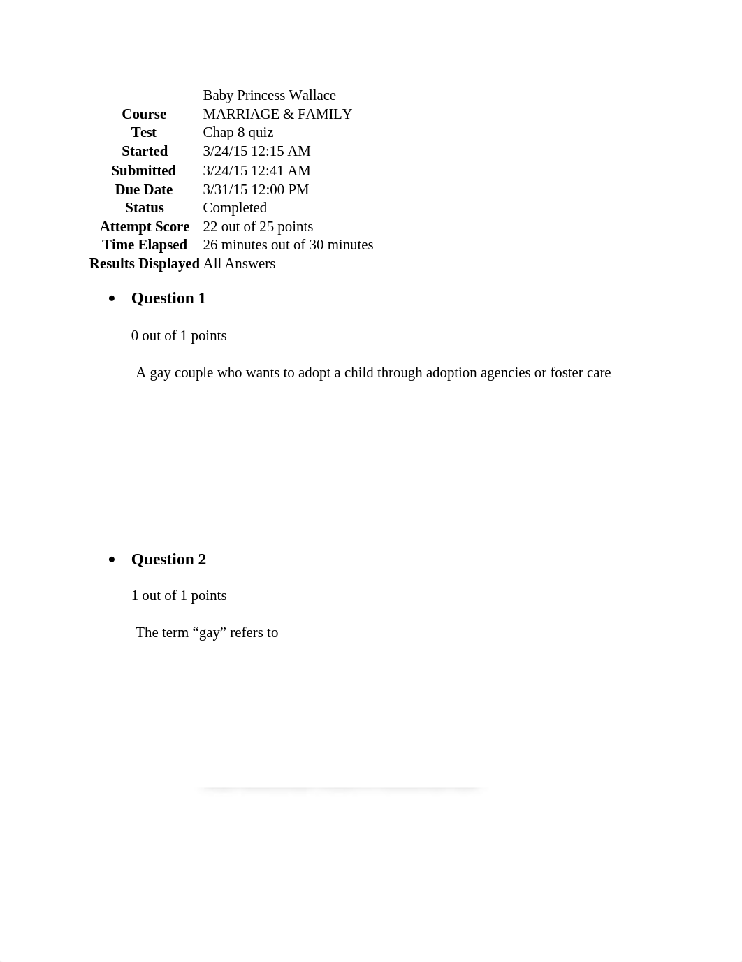 SOCI 2301 MARRIAGE AND FAMILY CHAPTER 8 QUIZ_dpiss267uek_page1