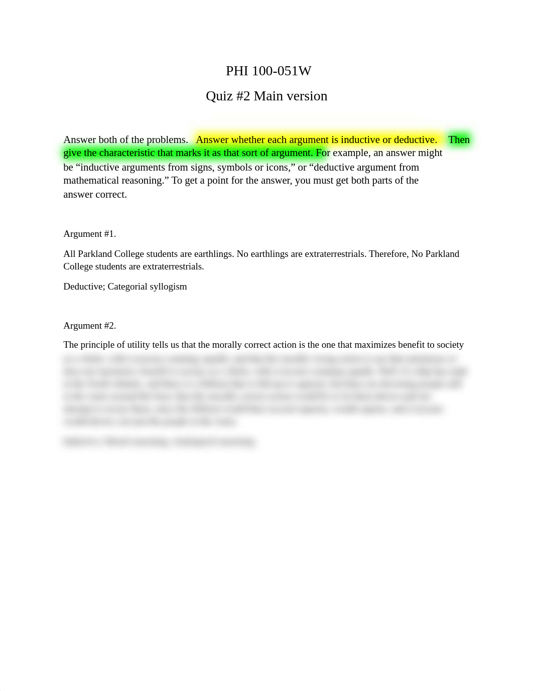 PHI 100-051W Quiz #2 Answers.docx_dpitmhvepdm_page1