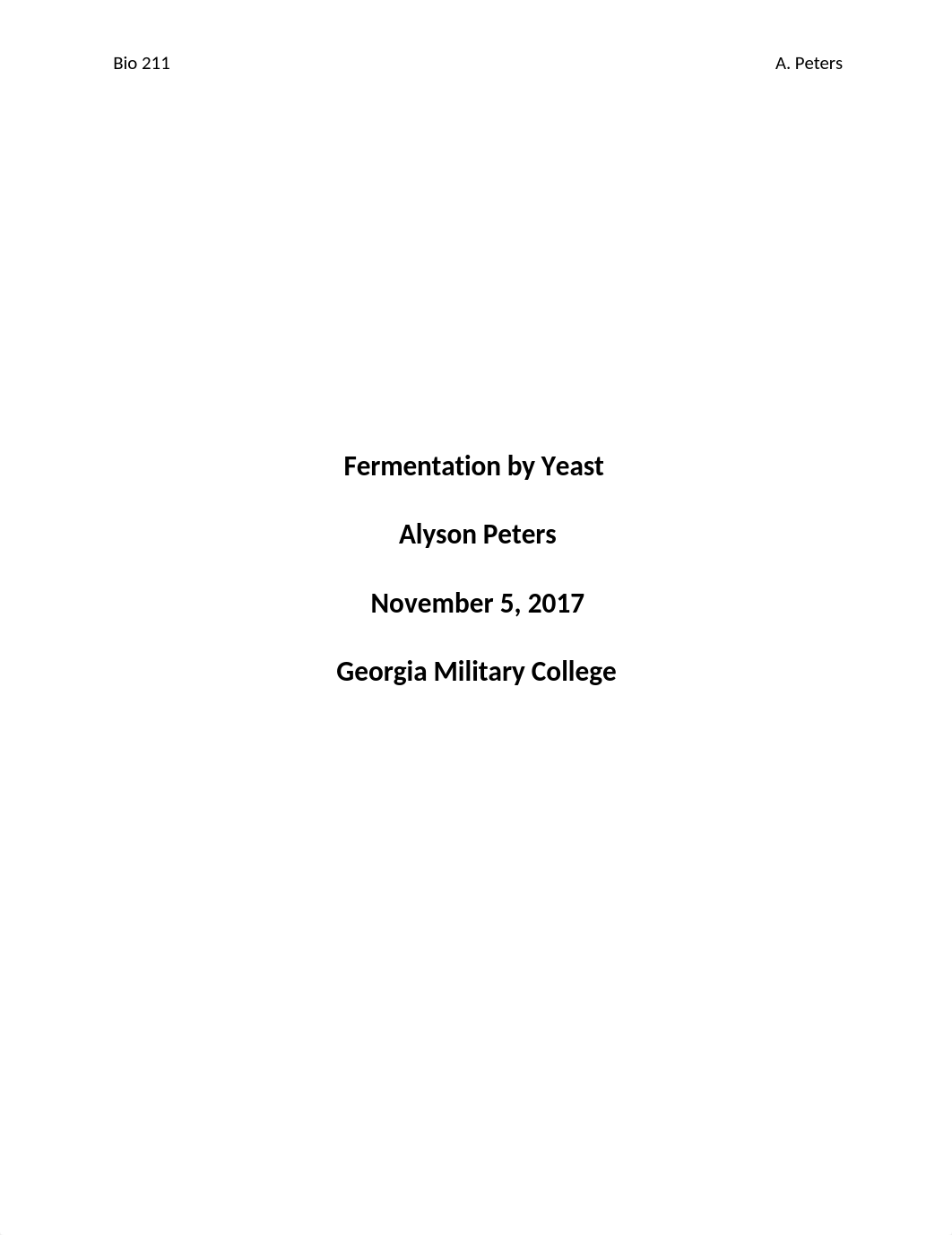 Fermentation by Yeast lab report.docx_dpj2xjuk1q8_page1