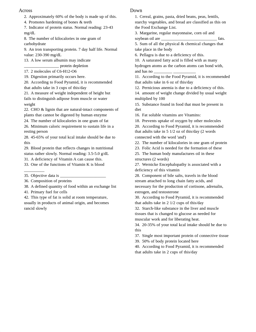 Unit 2B Nutrition Crossword Puzzle -Student Copy-Fall 2018.pdf_dpj5h71xrfi_page2