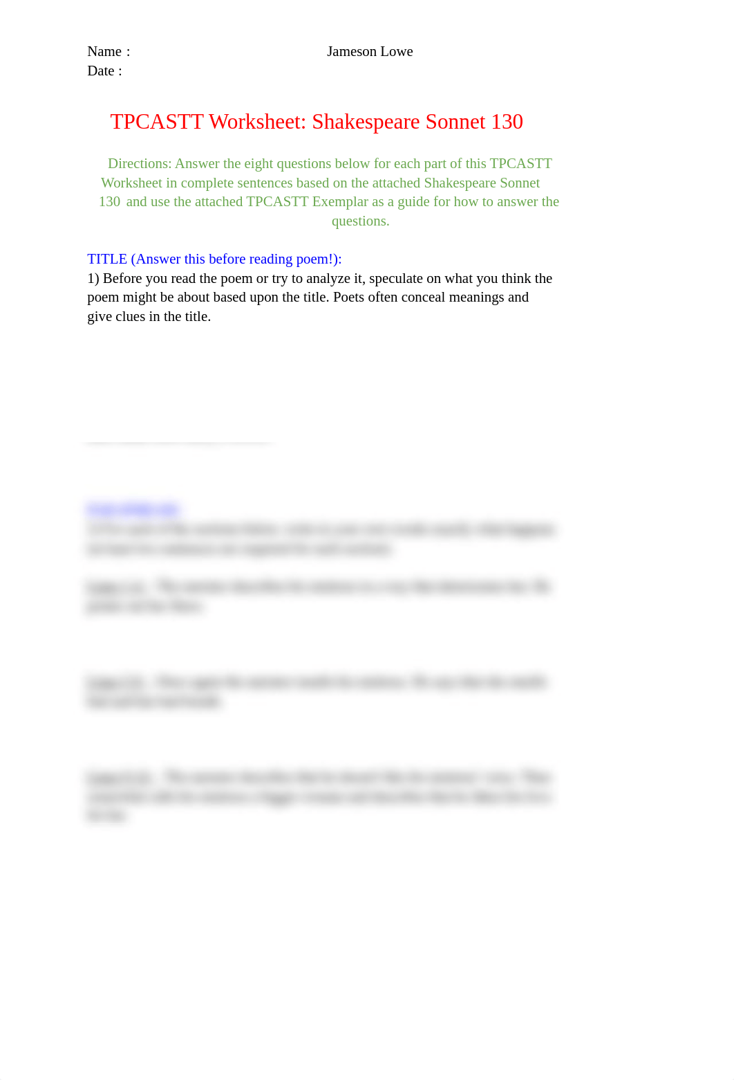Shakespeare Sonnet 130 TPCASTT Worksheet (2).docx_dpj8nsbgoo0_page1