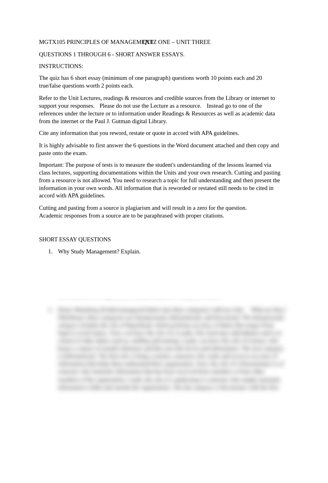 MGTX105 U3 QUIZ ONE Student Copy (1)_dpje284wava_page1