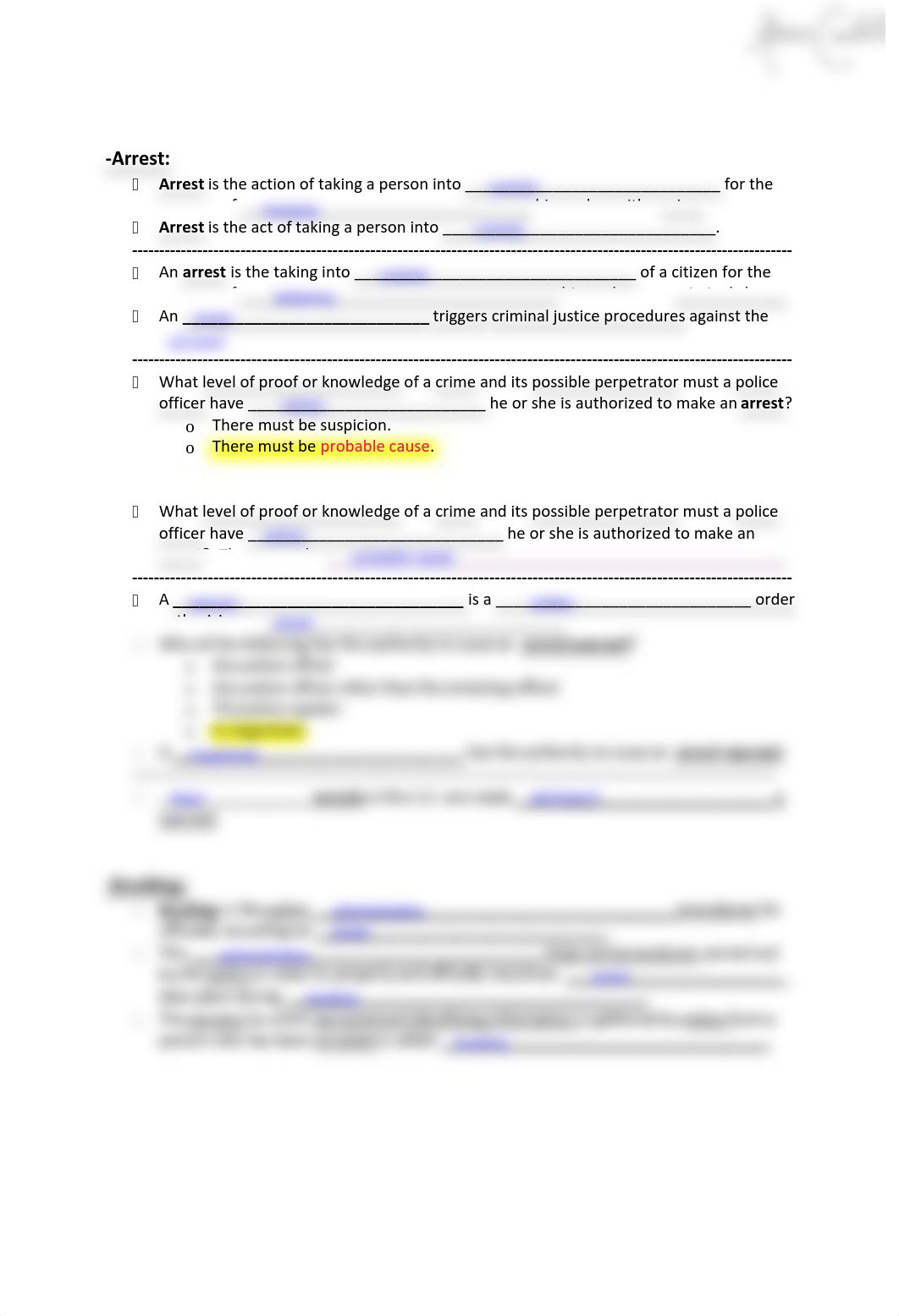 CJUS 101 - Lesson 17 - Criminal Justice Process OVERVIEW - STUDY GUIDE-signed.pdf_dpjevz6kfn5_page2