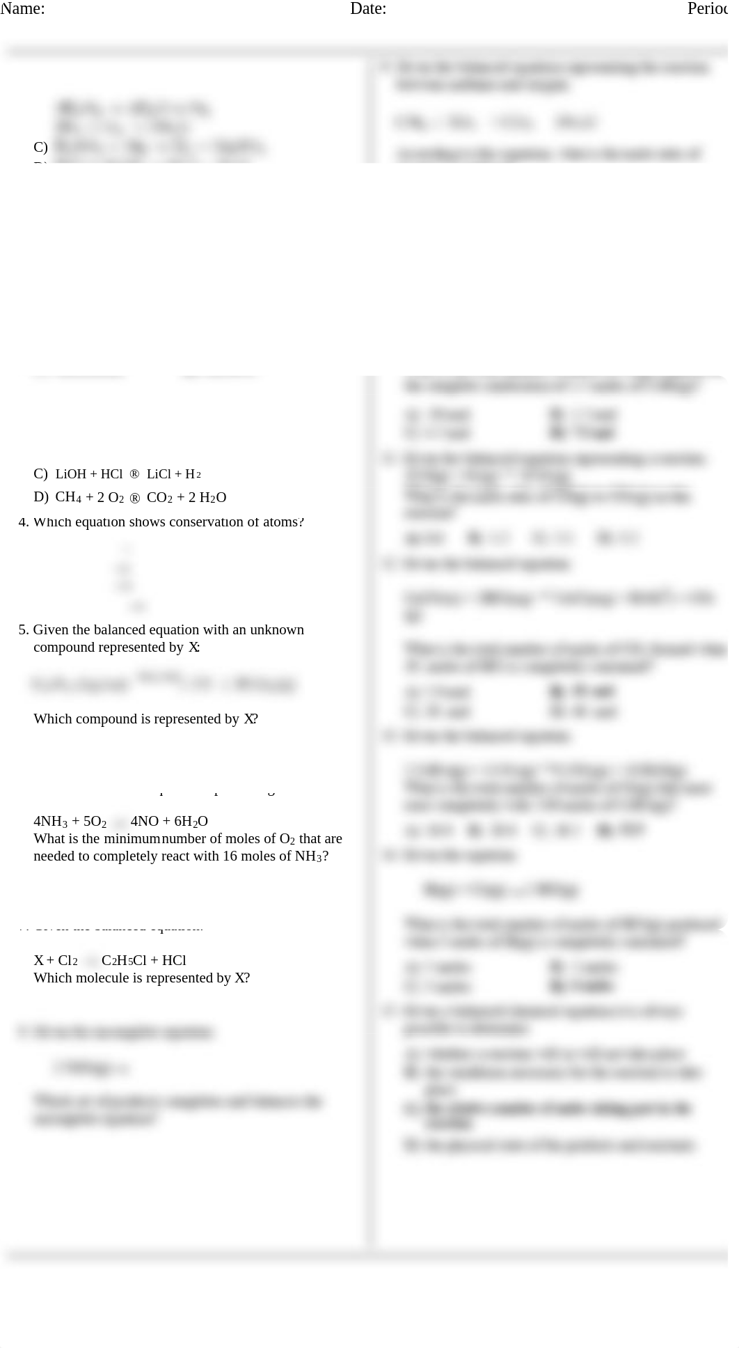 ANswers to CHemical Equations and Mole-Mole Problems (1).pdf_dpjkuvqtktn_page1