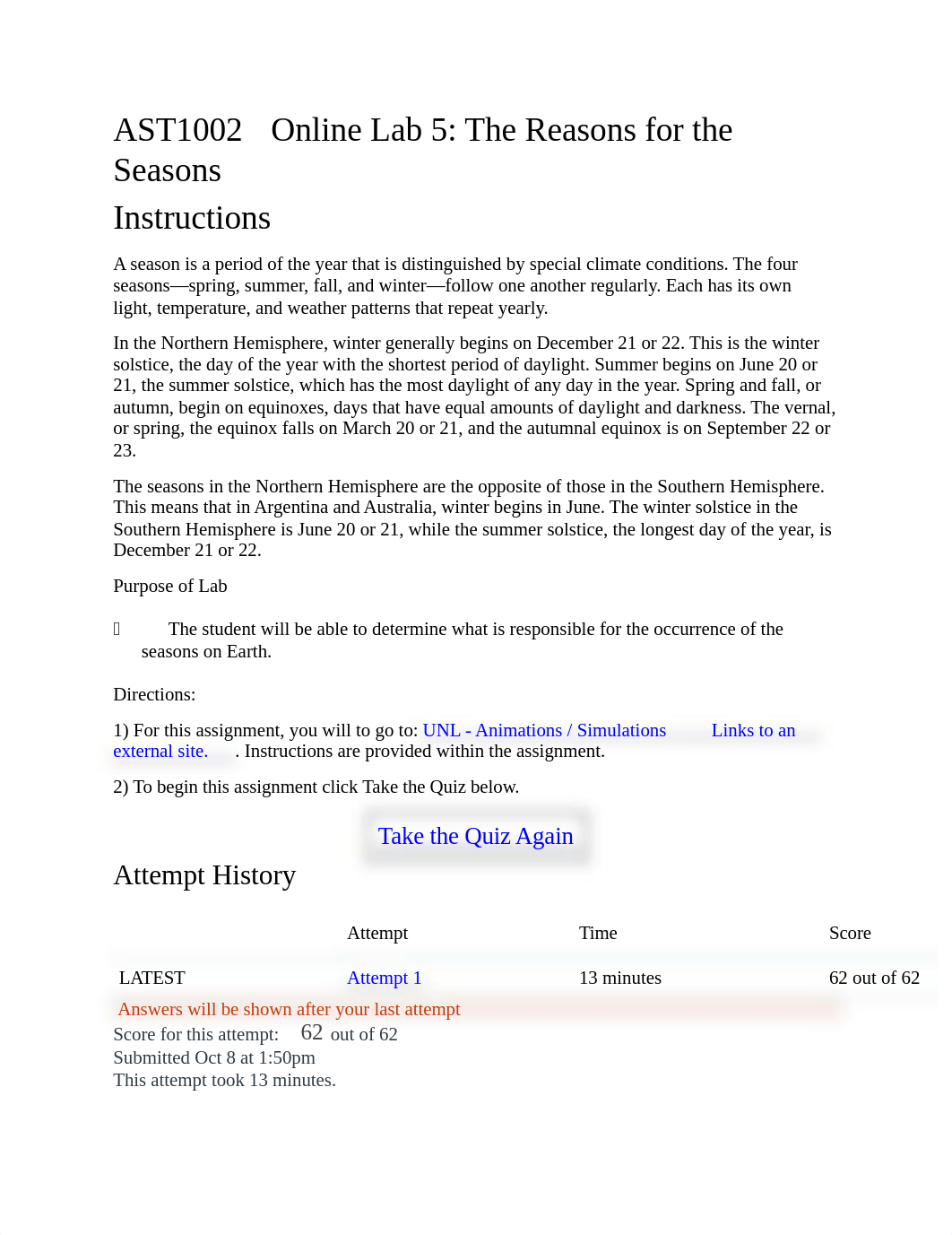 AST1002  Online Lab 5 The Reasons for the Seasons.docx_dpjqr3b14n0_page1