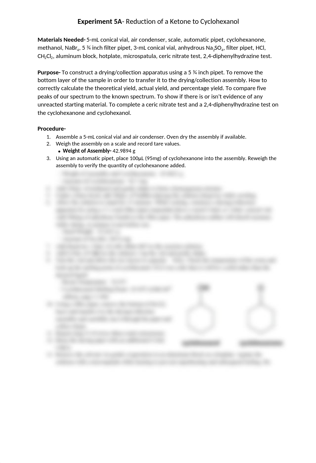 CHE 275 Experiment 6 (Reduction of Ketone)_dpjr6axwix1_page1