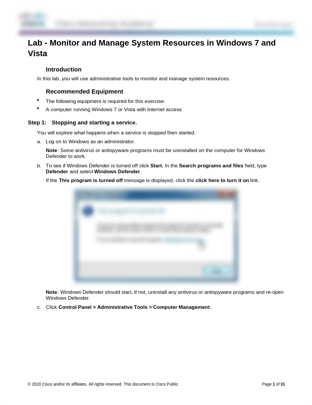 6.1.3.7 Lab - Monitor and Manage System Resources in Windows 7 and Vista.docx_dpjsm8dcshs_page1