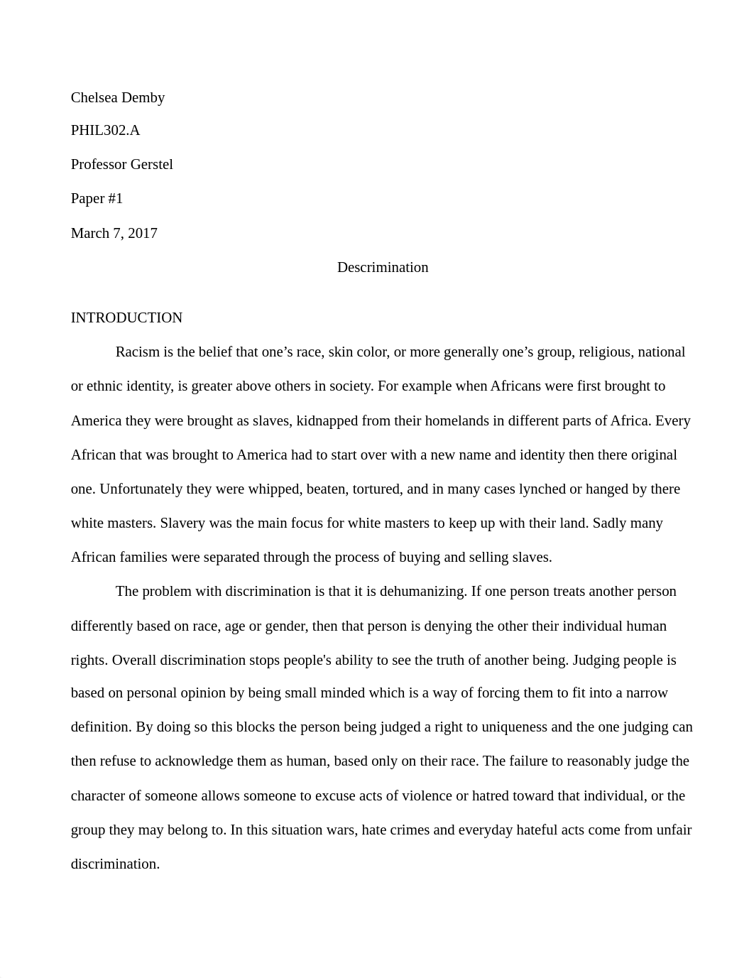 Paper #1 PHIL302.A  Descrimination March 7th.docx_dpk0yvqtrwu_page1